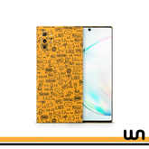 Orange Doodle Skin for Samsung Note 10 Plus
